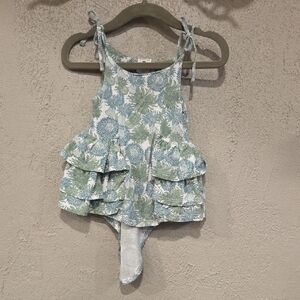 Kate Quinn Botanical Print Baby Romper